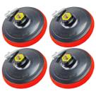 Kit 4 Suportes para Lixa de tiras autocolantes 125mm x M14 Elite