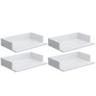 Kit 4 Suportes Suspensos Para Micro-Ondas 60X40cm Branco