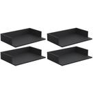 Kit 4 Suportes Suspensos Para Micro-Ondas 60X40cm Preto