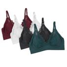 Kit 4 Sutiã Adulto Sem Bojo De Lycra Com Renda Alças Reguláveis Empório Da Roupa Kit 4 Sutiã Adulto Sem Bojo De Lycra Com Renda Alças Reguláveis Empório Da Roupa