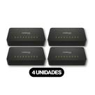Kit 4 Switches Intelbras S1108F 8 Portas Fast Ethernet PoE