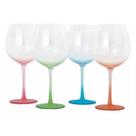 Kit 4 Taças De Vidro Coloridas Rainbow 700ml Member's Mark