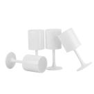 Kit 4 Taças de Vinho Acrilico Branco 300ml Moda do Chef Kit 4 Taças de Vinho Acrilico Branco 300ml Moda do Chef