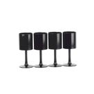 Kit 4 Taças de Vinho Acrilico Preto 300ml Moda do Chef Kit 4 Taças de Vinho Acrilico Preto 300ml Moda do Chef