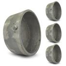 Kit 4 Tampão Alumínio Para Tubo ou Cano Redondo 3 Pol 93mm