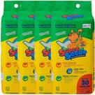 Kit 4 Tapetes Higiênicos Cães Super Secão Com 30 Unidades Kit 4 Tapetes Higiênicos Cães Super Secão Com 30 Unidades