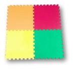 Kit 4 Tapetes Tatames Infantil Unisex Eva 50 X 50 X 1cm 10mm AM/VV/VM/LJ