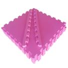 Kit 4 Tatames Tapetes EVA 50x50x1cm 10mm Rosa Pink