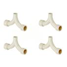 Kit 4 Tê Misturador Transição Aquatherm 22mm X 3/4'' Tigre