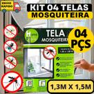 Kit 4 Telas Mosquiteira Para Janelas De tiras autocolantes Ajustável Anti-inseto Mosquito Seguro Para Sua Casa