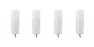 Kit 4 Telefones De Mesa E Parede Tc 20 Branco Intelbras