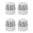 Kit 4 Terminal de Ventilacao 50mm Tigre Anti Mal Cheiro