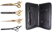 Kit 4 tesouras 8 pol maryam trading + estojo