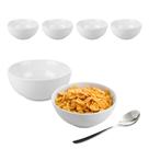 Kit 4 Tigela Bowl De Vidro Redonda Sobremesa Branco Opaline