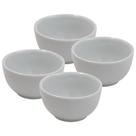 Kit 4 Tigela Cumbuca Porcelana Branca 500ml Sopas Caldos Feijoada Refratário Açaí Feijoada Feijão Amendoins Petiscos