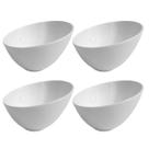 Kit 4 Tigelas Angular Cumbuca Bowl Multiuso Cozinha Melamina Premium 350ml Bestfer