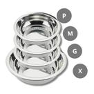 kit 4 Tigelas Bacia Bowls Redonda Inox Alto Brilho Saladeira Massa 500ml 1L 1,5L 2L