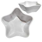 Kit 4 Tigelas Bowl Melamina Estrela Branca 600Ml