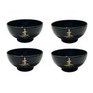 Kit 4 Tigelas Cumbuca Bowl Para Poke Sopa Lamen Missoshiro Preto Kit 4 Tigelas Cumbuca Bowl Para Poke Sopa Lamen Missoshiro Preto