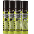Kit 4 Tinta Borracha Líquida Preto Impermeabilizante 400ml Hm Rubber Spray