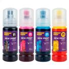 Kit 4 Tinta Compatível Epson Ecotank L3150 L3250 L3210 L3110