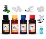 Kit 4 Tinta Para Canon MG3020 PG-245 e CL-246 100ml Linha Platinum