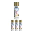 Kit 4 Tinta Spray Uso Geral Dourado 350ml - Tekbond