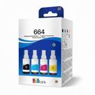 Kit 4 Tintas Compativel Para T664 L395 L380 L375 L365 B Y C M