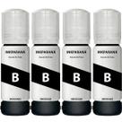 Kit 4 Tintas Compatível T544 Preta E Coloridas Para L3250 L1250 Epson