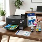 Kit 4 Tintas T664 para L355 L365 L375 L395 L396 L495 6.500 Páginas