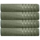 Kit 4 Toalhas Banhão 100% Algodão 90x150 Cm Teka Comfort