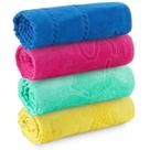Kit 4 Toalhas Banhao Praia Piscina HotelLufamar