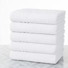 Kit 4 Toalhas Banho Branca Hotel Pousada Felpuda Macia 400g