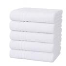 Kit 4 Toalhas Banho Branca Hotel Pousada Felpuda Macia 400g Kit 4 Toalhas Banho Branca Hotel Pousada Felpuda Macia 400g