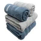 Kit 4 Toalhas Buddemeyer Vanilla Extra Soft Azul e Cinza 2 banho e 2 rosto