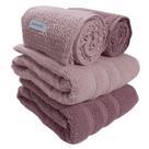 Kit 4 Toalhas Buddemeyer Vanilla Extra Soft Rosa e Rosa Velvet 2 banho e 2 rosto