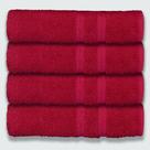 Kit 4 Toalhas De Banho 430g-m² Grande Super Grossa 80x150cm Itália Soft Cereja
