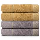 Kit 4 Toalhas De Banho Grossa Algodão Ultra Macio Alta Absorcão Nativa Appel