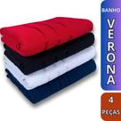 Kit 4 Toalhas de Banho Verona 70x125 Toalhas Beka 100% Algodão