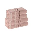 Kit 4 Toalhas Karsten Lumina 2 Banho 2 Rosto Cor:Rosa - 60221Tamanho:70x140