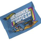 Kit 4 Toalhas Lancheira Infantil Hot Wheels Azul Algodão 45x65cm Lepper