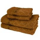 Kit 4 Toalhas Luxo Flabom 2 Banho + 2 Rosto 100% Algodão Premium Alta Absorção e Toque Aveludado Flabom Têxtil