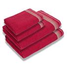 Kit 4 Toalhas Luxury Soft Beka Banho + Rosto Luxo Cereja