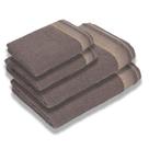 Kit 4 Toalhas Luxury Soft Beka Banho + Rosto Luxo Cinza