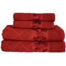 Kit 4 Toalhas Olympia 2 Banho + 2 Rosto 100% Algodão Premium Macias e Super Absorventes