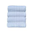 Kit 4 Toalhas Rosto Branca 50x70cm Dubai Lufamar