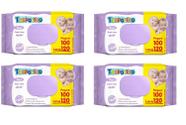 Kit 4 Toalhas Umedecidas Tropolino 120 Unidades - Hygieline