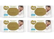 Kit 4 Toalhinha Umedecida Com Tampa Love&Care 100Unid - Mili