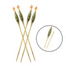 Kit 4 Tochas De Bambu Iluminação Decoração Tocha Luau