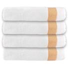 Kit 4 Tolhas de Rosto Algodão Resistente Banheiro Macio Lavabo Secagem Rápida Bordar Salão de Beleza Absorvente Kit 4 Tolhas de Rosto Algodão Resistente Banheiro Macio Lavabo Secagem Rápida Bordar Salão de Beleza Absorvente